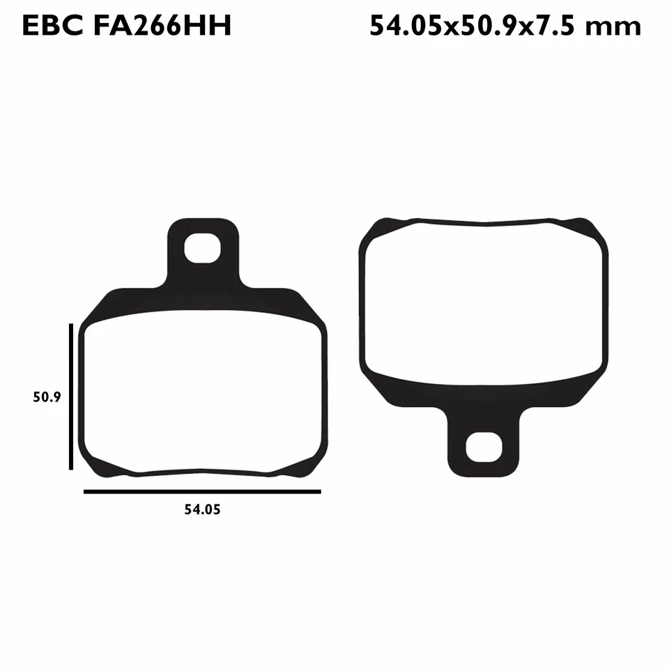 Pastillas de freno de motocicleta sinterizadas EBC FA266HH para Ducati 750 SS 99-02 Foto 2 de 4