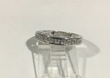 14k White Gold Diamond Women's Wedding Band Ring