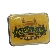 Prendedor sombrero solapa carreras caballos carreras pista carreras pista Retama Park Selma Texas