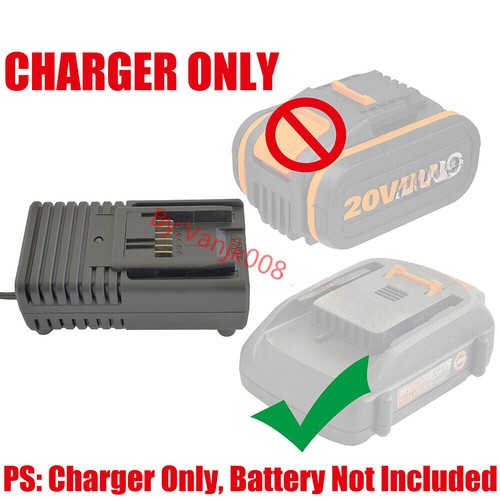 1 Charger for Worx 20V WA3525/3520/3575/3578 Slider Li-Ion Battery (AC 100-240V) - Picture 3 of 5