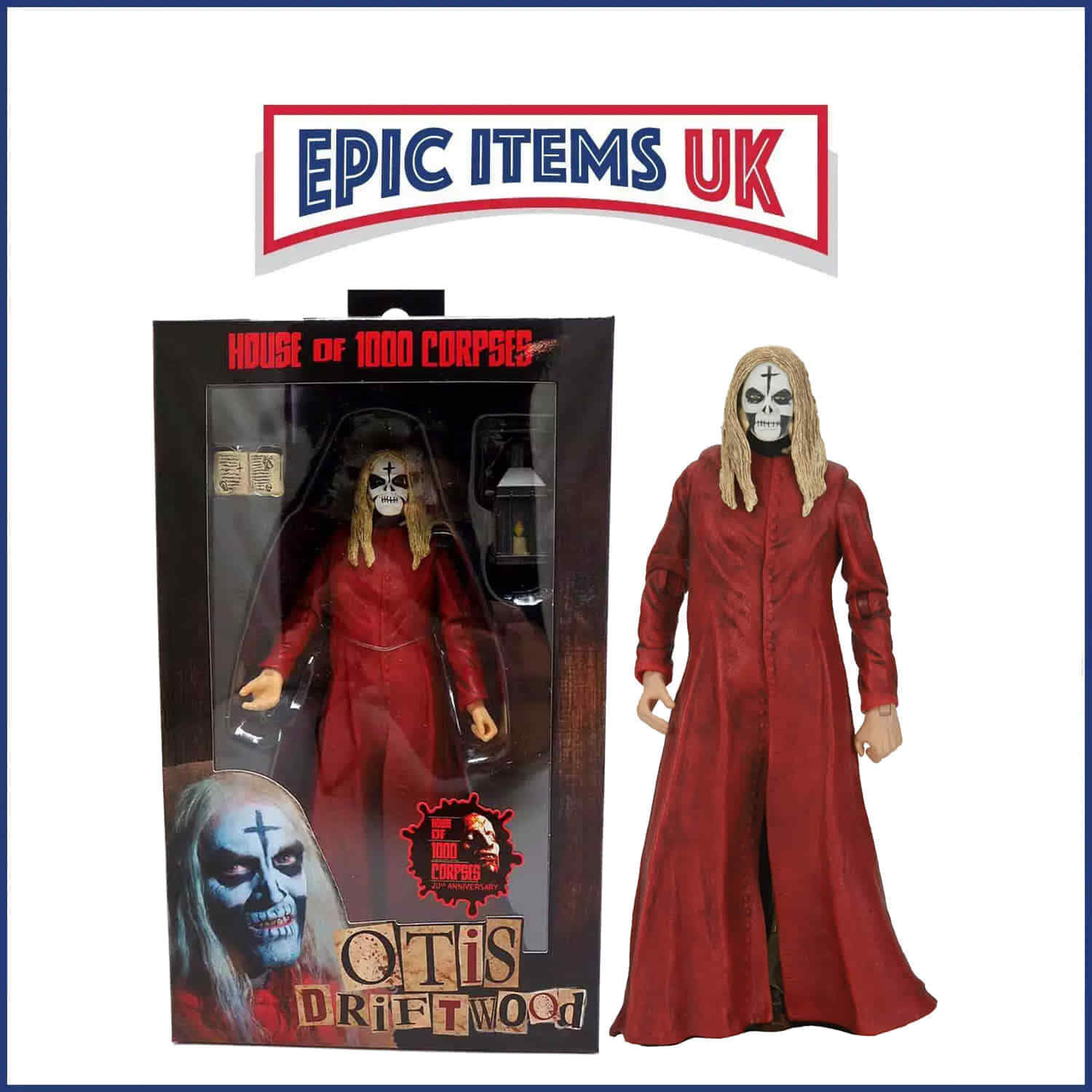 NECA House of 1000 Corpses 20th Anniv Otis Red Robe 7 Inch Scale Action Figure