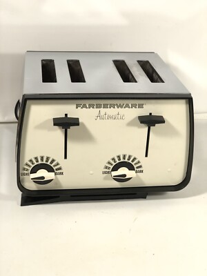 Vintage Faberware Automatic 4 Slice Toaster Model 274 Chrome Made In USA