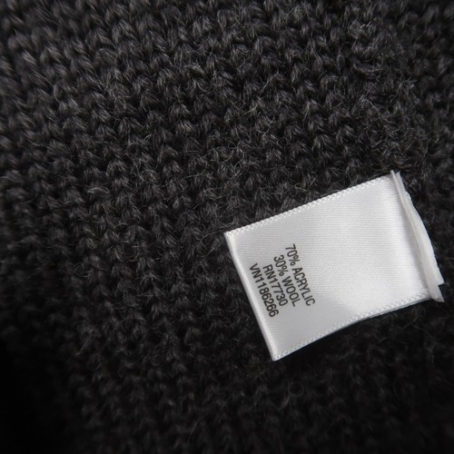 Merona Womens Wool Blend Cardigan Size XL Grey Short Sleeve Cable Knit Longline - Picture 6 of 9