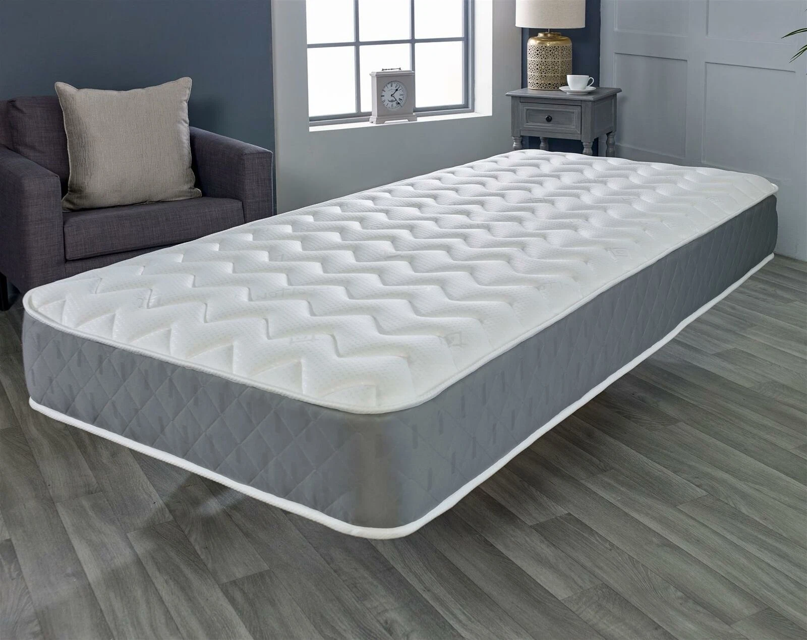 HIGH COMFORT ORTHOPAEDIC QUILTED SPRUNG MATTRESS 9 INCH - ALL UK SIZES
