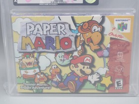 Paper Mario Nintendo 64 N64 2001 New Factory Sealed VGA Graded 80+ NM