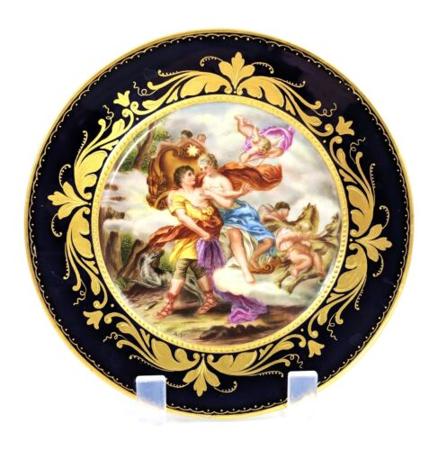 Royal Vienna porcelain antique cabinet plate “Aurora u. Cephales”, signed Sibl - Picture 3 of 9