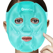 Cold Face Eye Mask Ice Pack Reduce Face Puff,Dark Circles,Gel Hot Cold Compress,