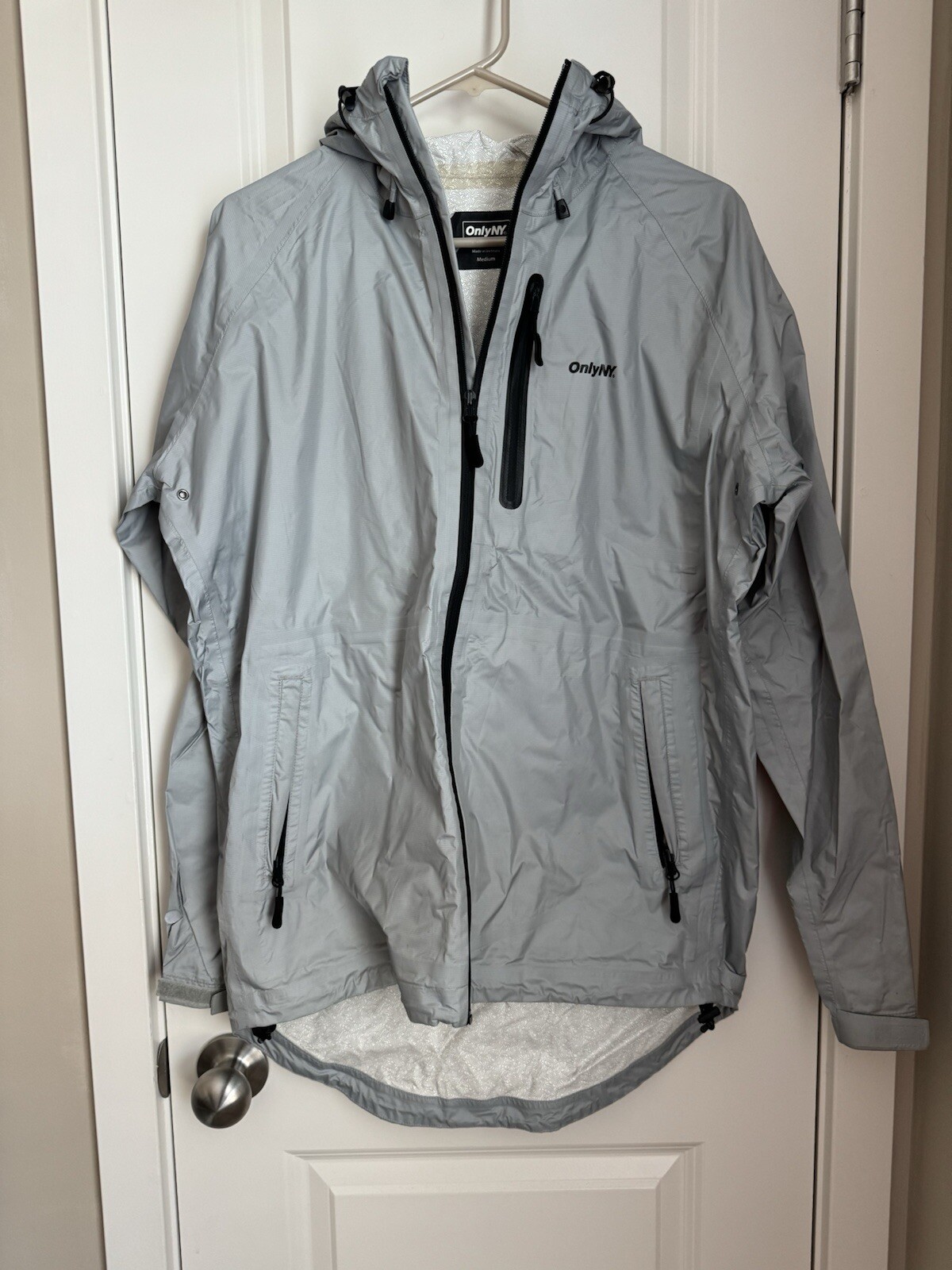 OnlyNY Lightweight Jacket Men's Medium Silver - image 1