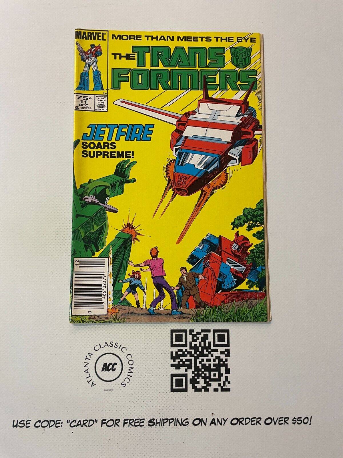 Transformers # 11 NM- Marvel Comic Book Optimus Prime Megatron Bumble 5 J222