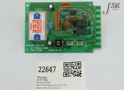 kg.o 22647 NMB PCB, DC POWER CARD 243-1169A | eBay