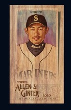 [DIGITAL CARD] TOPPS BUNT 2020 ICHIRO SUZUKI- MINI WOOD BASE, SEA MARINERS HOF