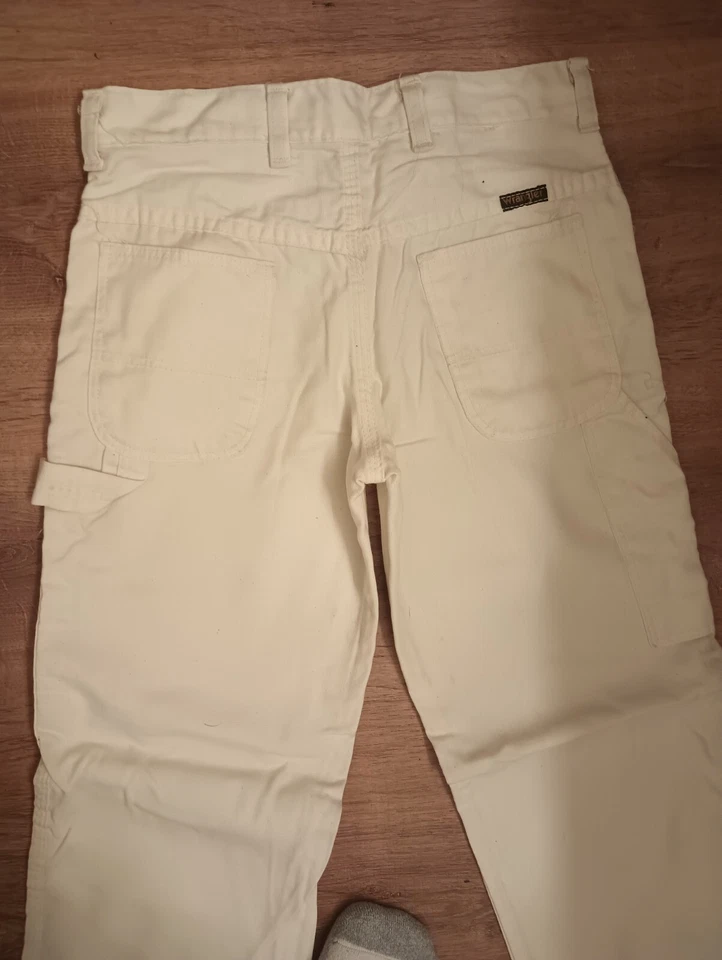 Pantalones blancos regulares vintage años 70 Wrangler niños talla 12 WPL6428 Foto 4 de 4