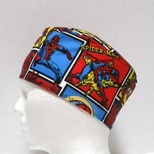 Spiderman Scrub Cap, Surgical Cap, Scrub Hat, Skull Cap, Chemo Cap, One Size