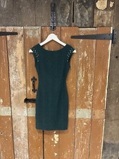 Zara Trafaluc Lace Sheath Dress Green Nightclub Cocktail Women's XS