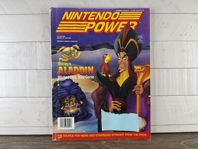 #ad Nintendo Power Magazine Disney#x27;s Aladin Vol 55 Dec 1993 w Poster amp; Trading Cards $8.99