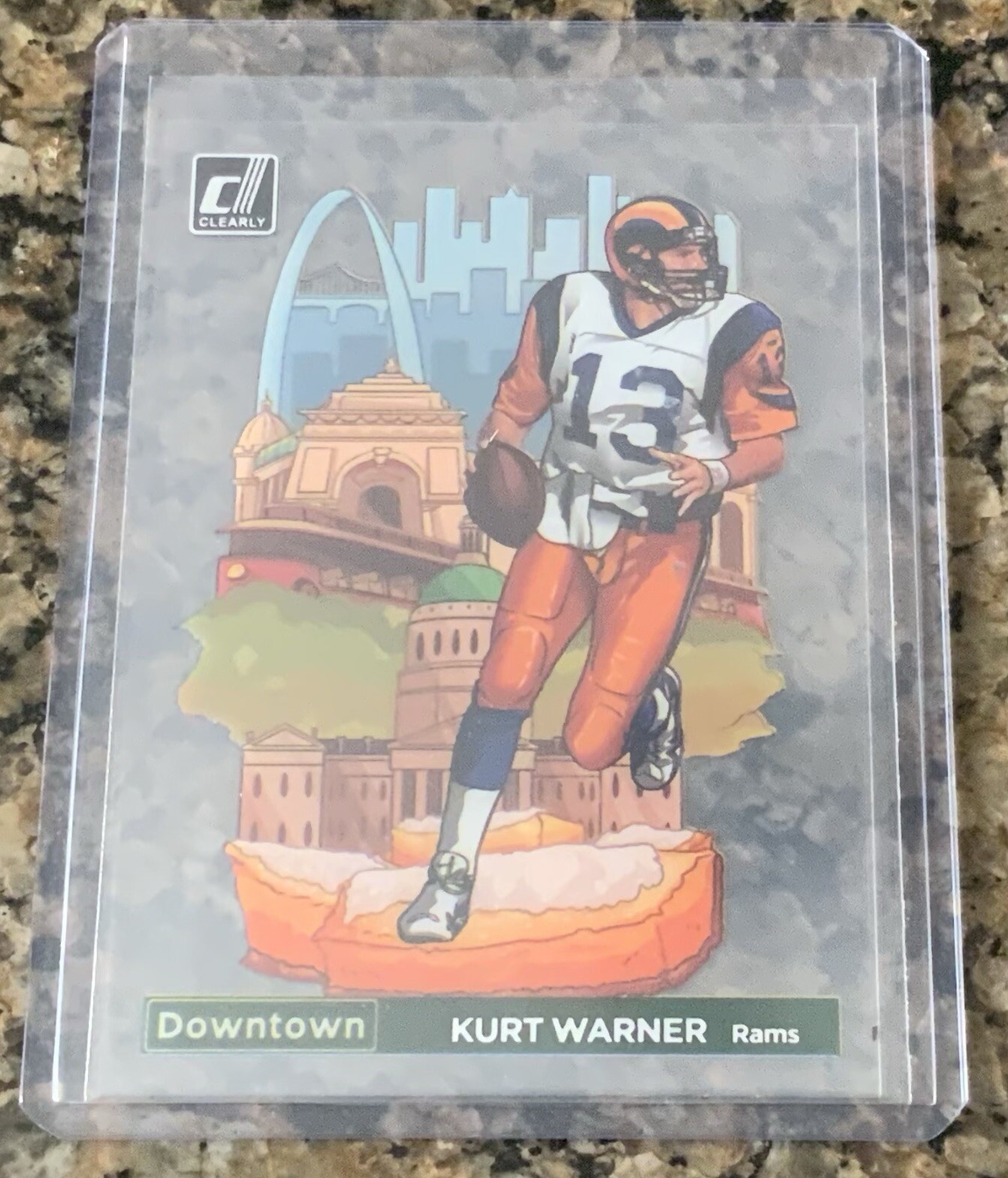 2022 Panini Clearly Donruss Kurt Warner DOWNTOWN SSP Rams SB MVP RARE