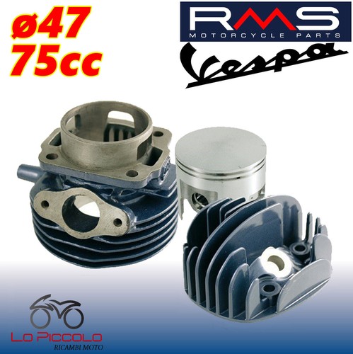 Kit Cilindro + Pistone Olympia D69 Per Piaggio Ape | 225cc Per Modelli P501, P601, P601V