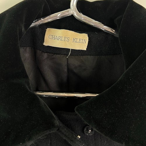 Forstmann Caplet Beaded Victorian Wool Jacket Womens Size XL Black Vintage - Picture 6 of 14