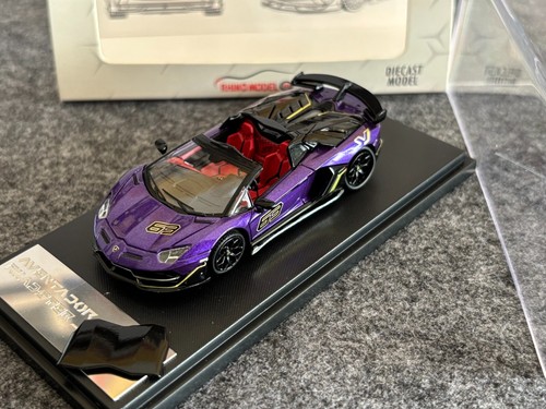 RM 1:64 Aventador SVJ #63 Racing Sports Model Diecast Metal Car-Ceiling fittings - Picture 18 of 19