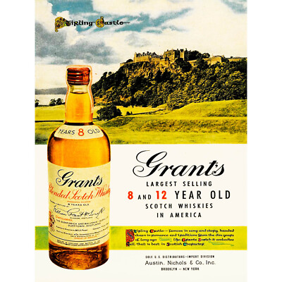 WERBUNG GETRÄNK ALKOHOL SCOTCH WHISKY STIRLING CASTLE SCHOTTLAND USA FINE ART PR