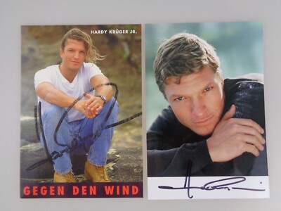 2 Autogrammkarten - Film & TV - Hardy Krüger Jr. (7449/387)
