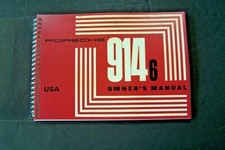 1970 Porsche 914 6 Owners Manual New Factory Reprint Maintenance Parts