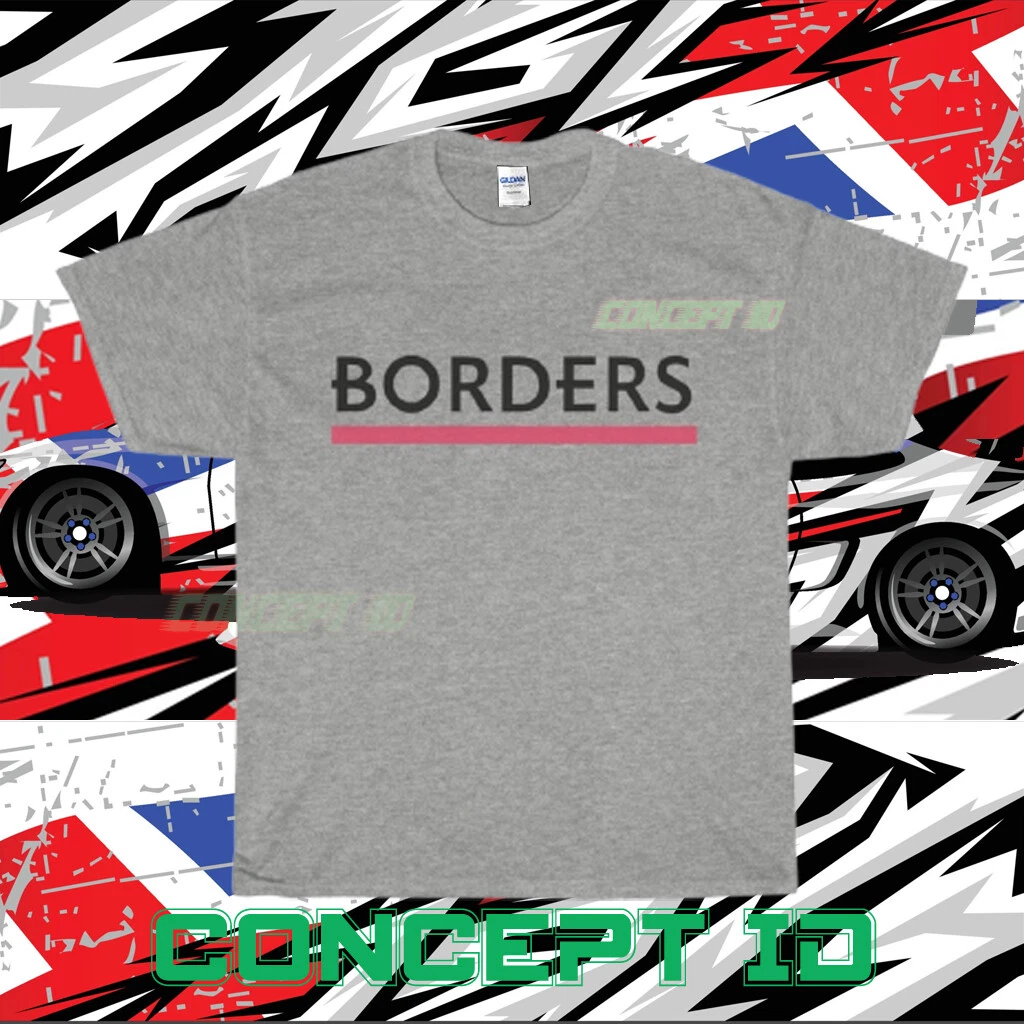 NEW SHIRT BORDERS BOOKS MUSIC BOOKSTORE LOGO UNISEX TEE T-SHIRT SIZE S-5XL  | eBay