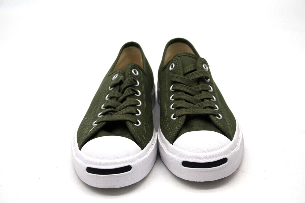 Converse Jack Purcell Play Bold Low Top in Field Surplus/White/Black 164105C