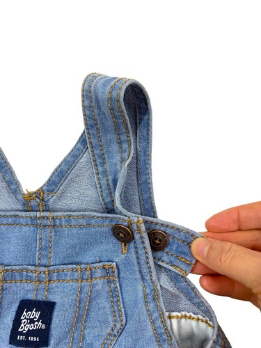 NEW BABY B'GOSH 'Denim Jumper Dress' Baby Girls 6 Months OshKosh Overalls Blue - Picture 9 of 10
