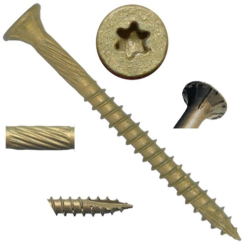 BRONZE STAR SCREWS: Exterior Torx/Star (ACQ) Coated Fence and Deck Wood Screws - Picture 34 of 115