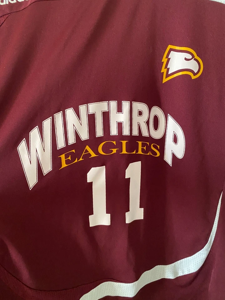 Camiseta Adidas Granate Winthrop Eagles #11 Adulto Talla L Foto 4 de 4