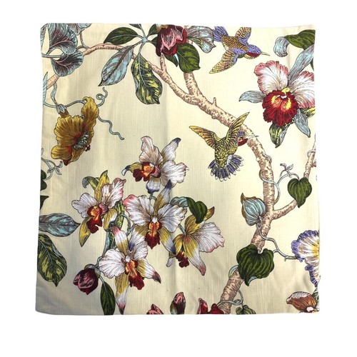 Silk Cotton Vintage Linen Cushion Cover Floral Animal Pillow Case 17" (43cm) - Picture 14 of 31