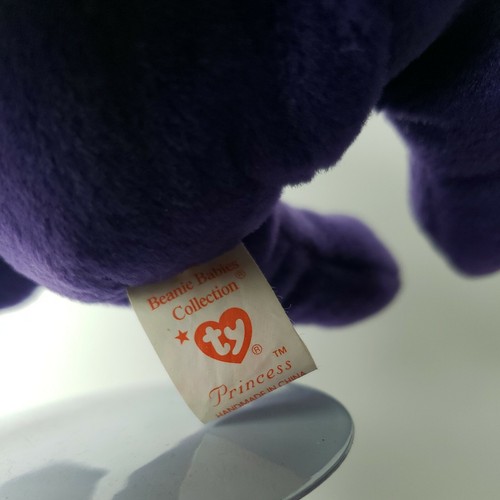 RARE ty Beanie Baby - PRINCESS DIANA the Purple Teddy Bear MINT Condition - Picture 9 of 12