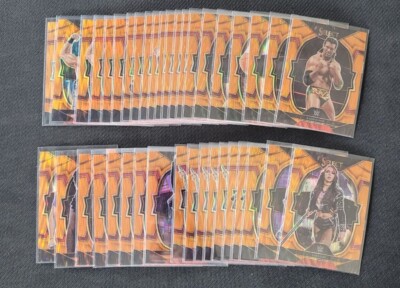 2023 Panini Select WWE Orange Flash Prizm Concourse #1-100 Pick Your Card