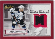 2005-06 UD COLMENA HOCKEY G/U MATERIALES MATE # MM-BR BRAD RICHARDS LIGHTNING