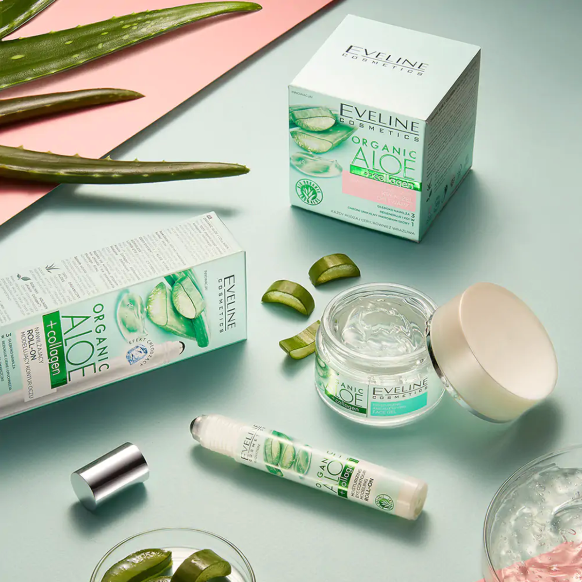 Eveline Cosmetics Organic Aloe + Collagen Moisturizing and Soothing Face  Cream | eBay