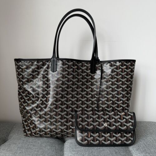 GOYARD Saint Louis Black PM Tote Bag - Picture 2 of 17