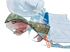 CHRISTIAN DIOR SUNGLASSES WESTERN ANTIQUE SHIELD GOLD PRADA,NEW,OVERSHINE,CHANEL