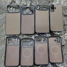 Genuine Aramid Fiber Soft TPU Frame Case For iPhone 17 Pro Max Air Magsafe Cover
