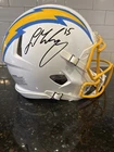 LA Chargers Signed Football Helmet - Original Signature on Shell Ladd McConkey