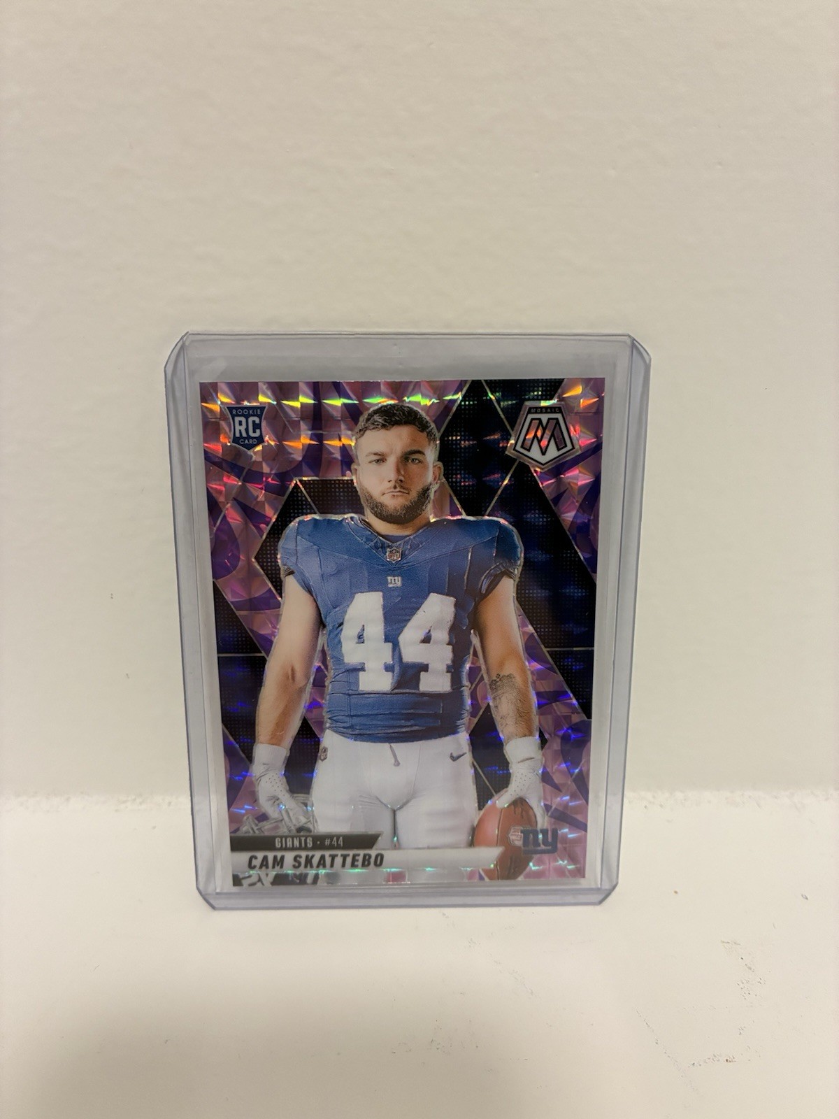 Cam Skattebo 2025 Mosaic Rookie Variation Reactive Purple Mosaic #271