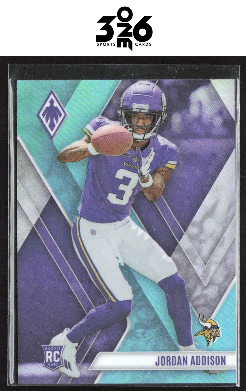 Jordan Addison 2023 Panini Phoenix Teal Rookie #109 #/150