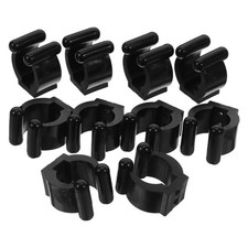 10 Pcs Plastic Wall Mount Rod Holder Clips for Pool Cue and Fishing Rods