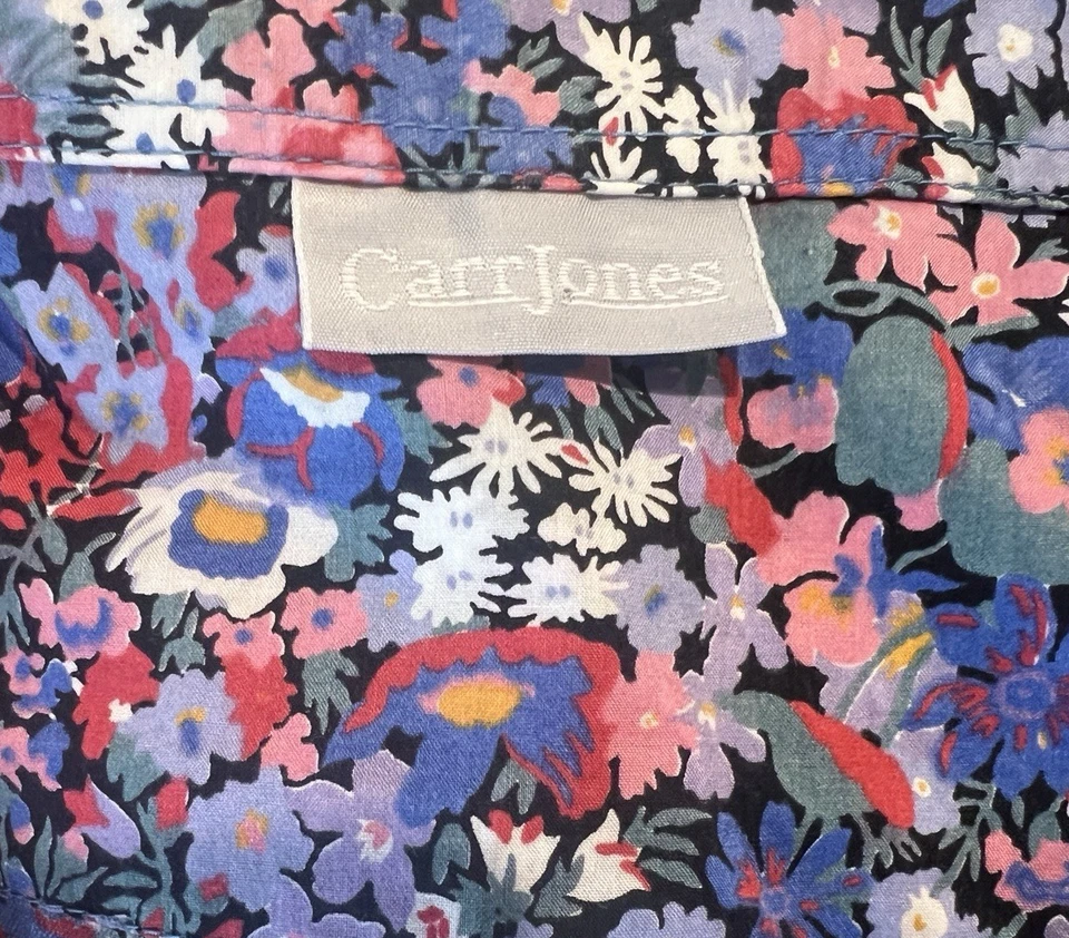 CARR JONES & FREEDOM Торп Августа цветочный хлопок блузка рубашка 14 AUST-UK/10 США - Изображение 2 из 4