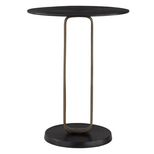 Uttermost Aperture Brass Accent Table - Picture 4 of 5