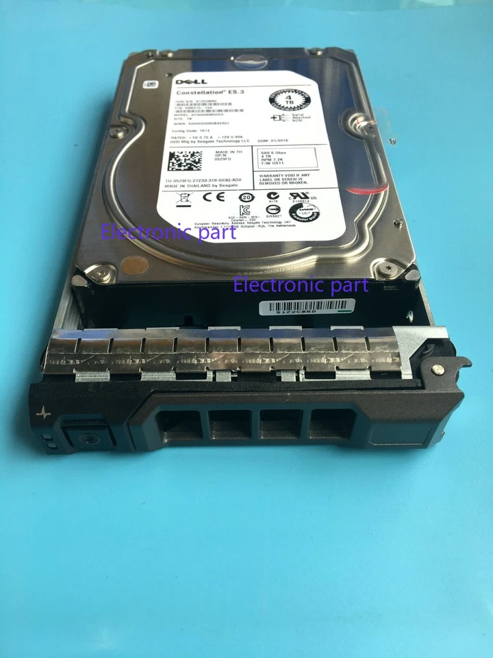 529FG 0529FG Dell 4TB 7.2K 6G 128MB Cache 3.5" SAS HDD Hard Drive ST4000NM0023 - Image 4 of 4