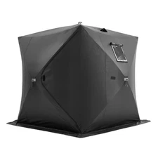 Uimoso 3-4 Person Ourdoor Portable Ice Shelter Pop-Up Ice Fishing Shanty Tent