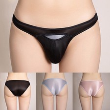 Slip homme sous vêtement toutes saisons brillant confortable nylon voir à trav