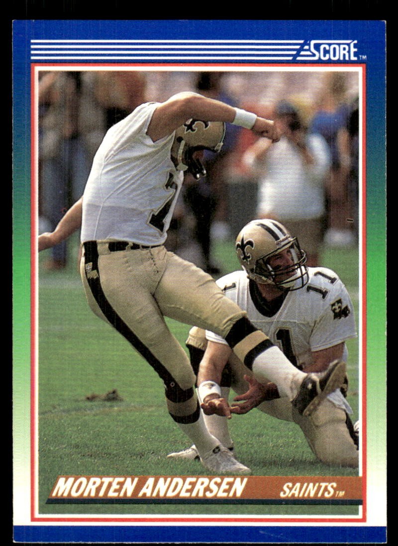 Morten Andersen 1990 Score #108 Saints FREE SHIPPING StackedPacks
