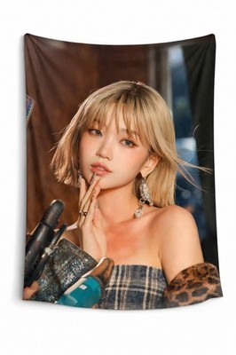 CHAEWON LE SSERAFIM WALL TAPESTRY HANGING ROOM DECOR CONCERT BANNER KPOP FAN L28